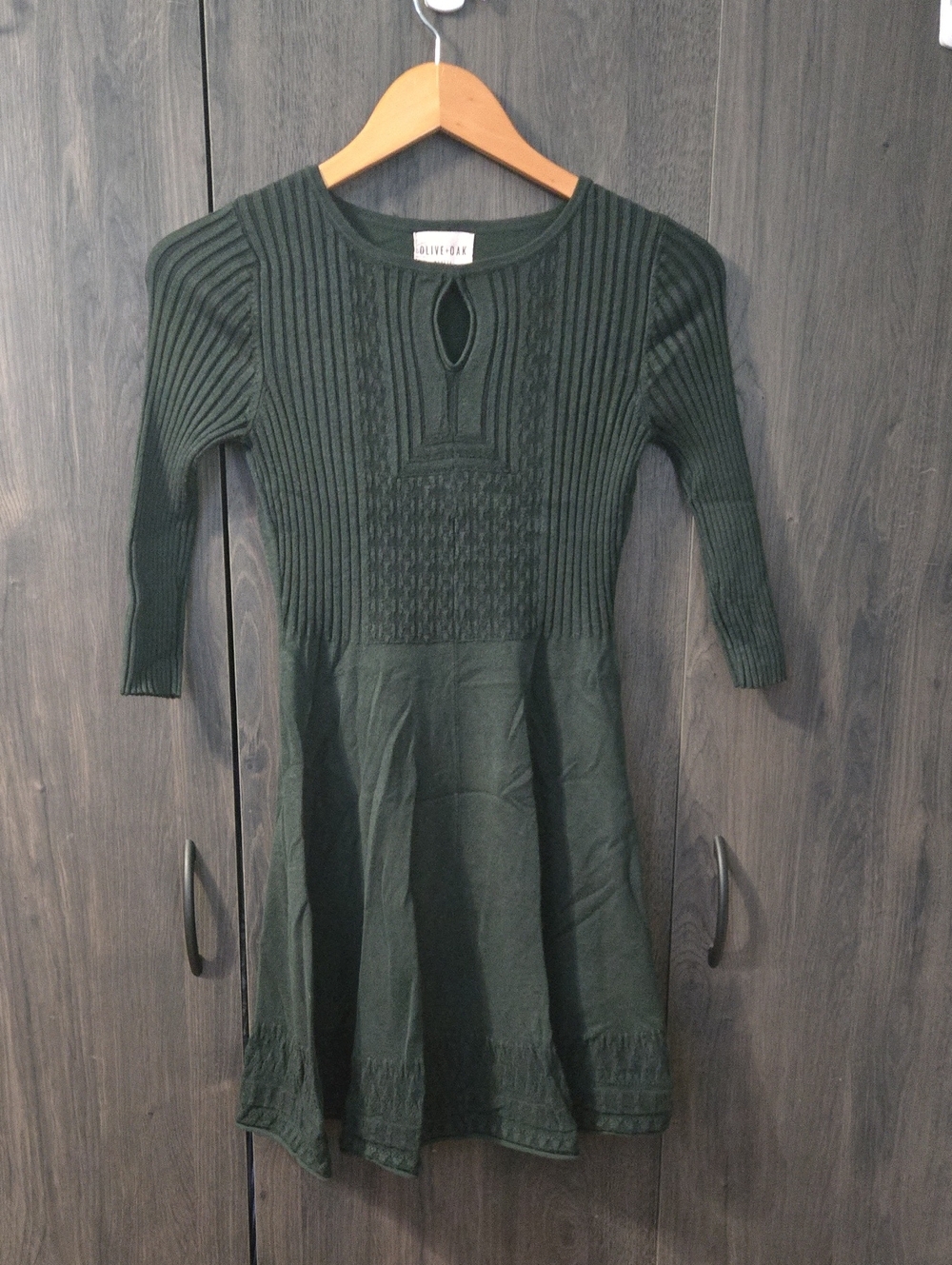 Olive & Oak Forest Green Petite Dress
